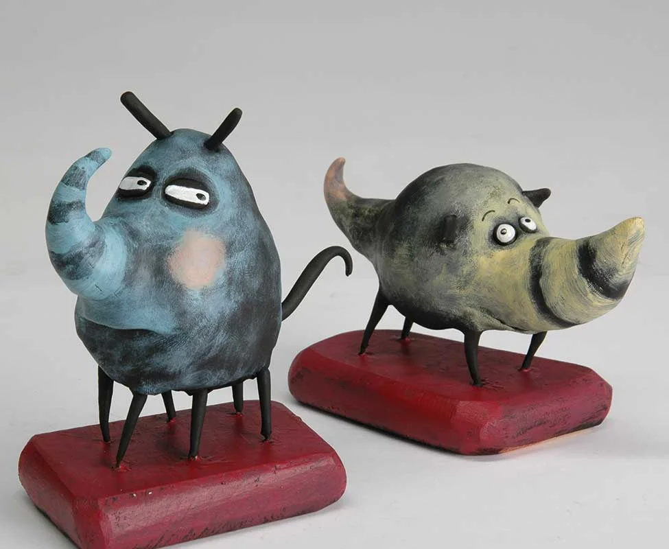 Chess Figures: Rhinos