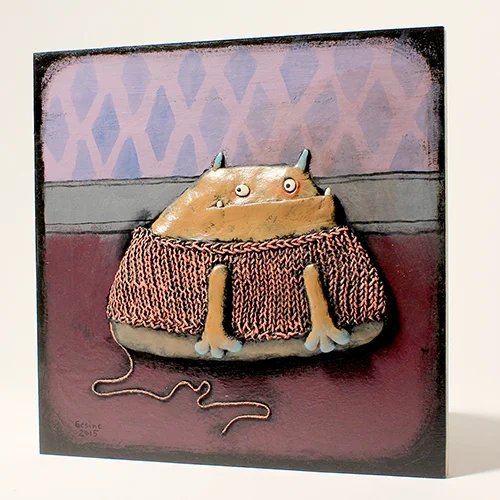 Harold's New Sweater. Day 1 of my advent calendar. Sign up here to get the images delivered in your email first thing every morning between December 1st and December 24th 2015.