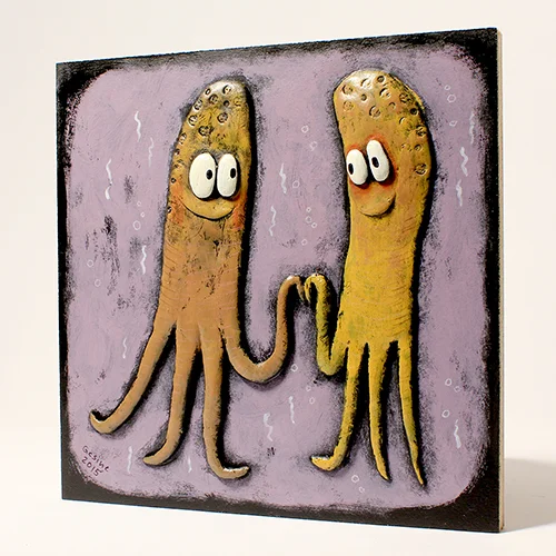 Squidbro Fistbump. Day 23 of my advent calendar. Sign up here to get the images delivered in your email first thing every morning between December 1st and December 24th 2015.