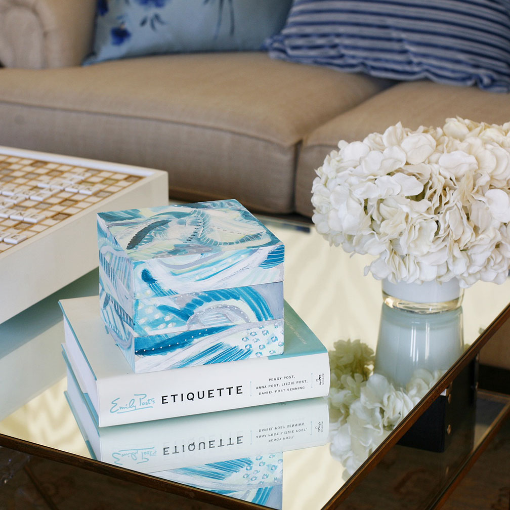 Place an Art Stack on top of a book and on a coffee table!