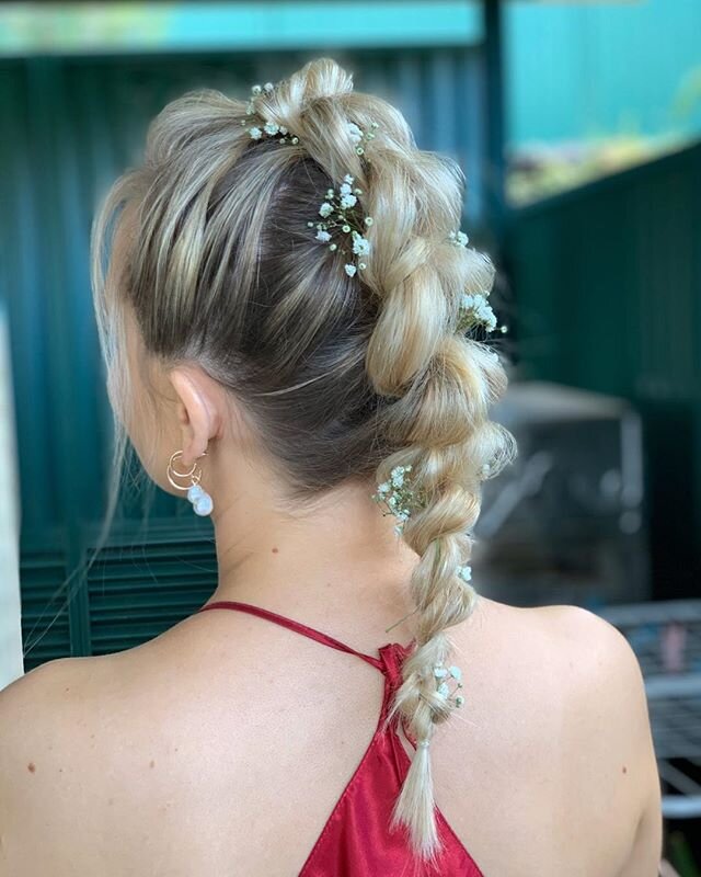 Still obsessing over the hair from Melanie&rsquo;s Bridal party back in February. We love it when we get request for something a little different! 😍