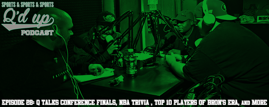 Q is joined by CJ, Darnell, and Rex to talk NBA conference finals, play NBA trivia , who are the top 10 Players of Bron's era, and rank NFL teams.  Check out Side Street Grill @ 35 S Florence right here in Memphis, TN. Great food, GREAT DRINKS!&nbsp;