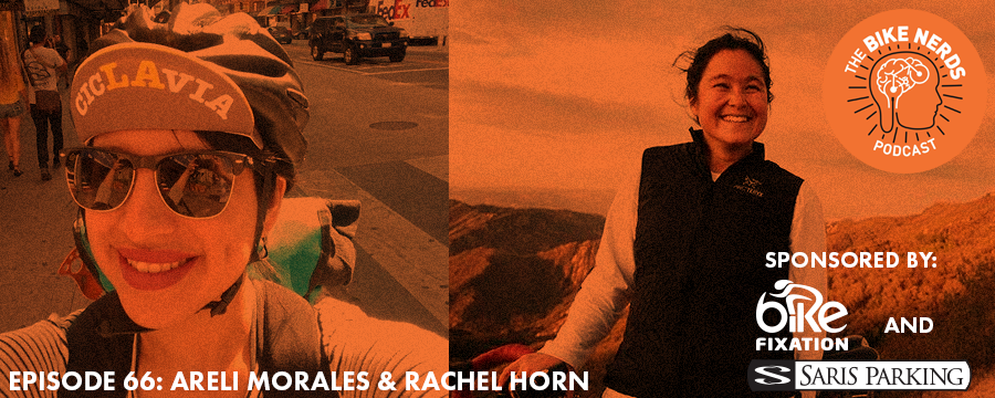 This week, Sara and Kyle are joined by LA-based Areli Morales and Rachel Horn of Sustainable Cycles, a non-profit working to promote global health by providing bicycling and menstruation education. Through extensive bicycle touring across the U.S. and Mexico, groups of female-bodied bicyclists lead workshops and events designed to raise awareness of women’s health with a lens on reducing dependence on combustion engines, disposable products, and petroleum-based industries. Rachel is currently ending this year’s tour which took her from Los Angeles to Guadalajara to Mexico City to Austin to Atlanta - almost completely by bike. Areli has also helped with the U.S. launch of a new mobile app - Biko - designed to incentivize making short trips by bike and launching in cities across the U.S. later this year. The Bike Nerds Podcast is sponsored by Saris Cycling Group. Visit www.sarisparking.com for a full array of bicycle parking and infrastructure products.