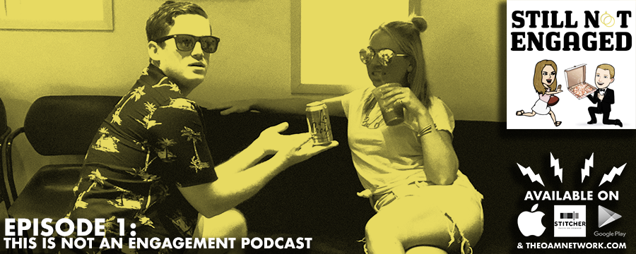 On the first episode of Still Not Engaged, Chris and  Jess talk about how they met (insert time code) and answer the hottest  question in town: who's fault is it that they aren't engaged (insert  time code). GOATS (Greatest Of All Time) and WOATS (W…