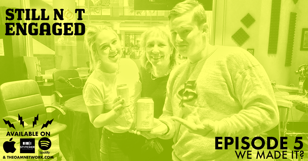 On THE MOST DRAMATIC episode of Still Not Engaged yet, Jess and Chris try to convince a new beverage company, Koios, (drink it! buy it! love it!) to sponsor their podcast. They have their first guest! Kind of. Jess laughs so hard she cries. Find out if they’re going to be a matching pajama family or a Christmas card family. Enjoy a very heated debate on Applebee’s vs. Outback Steakhouse. They talk about The Bachelor and 101 Questions To Ask Before You Get Engaged.