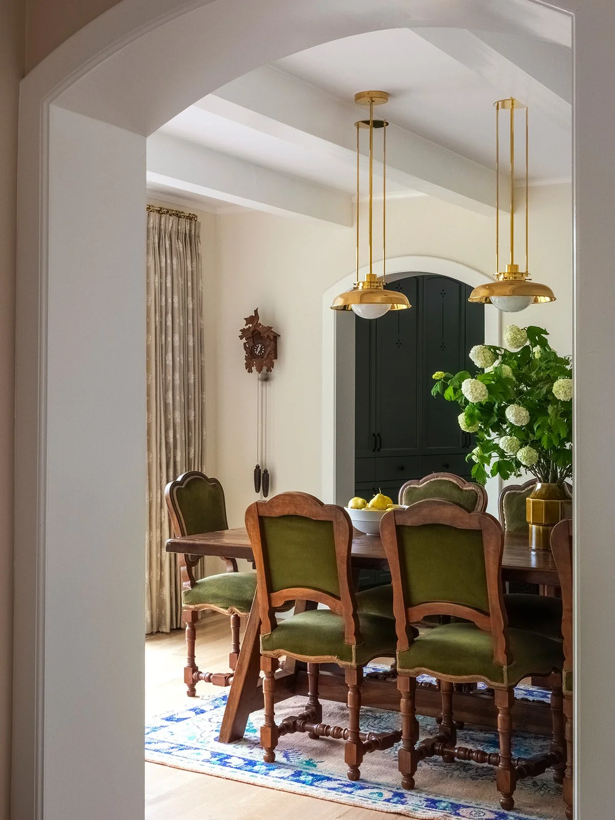 Renovated dining space in Lake Oswego historic residence