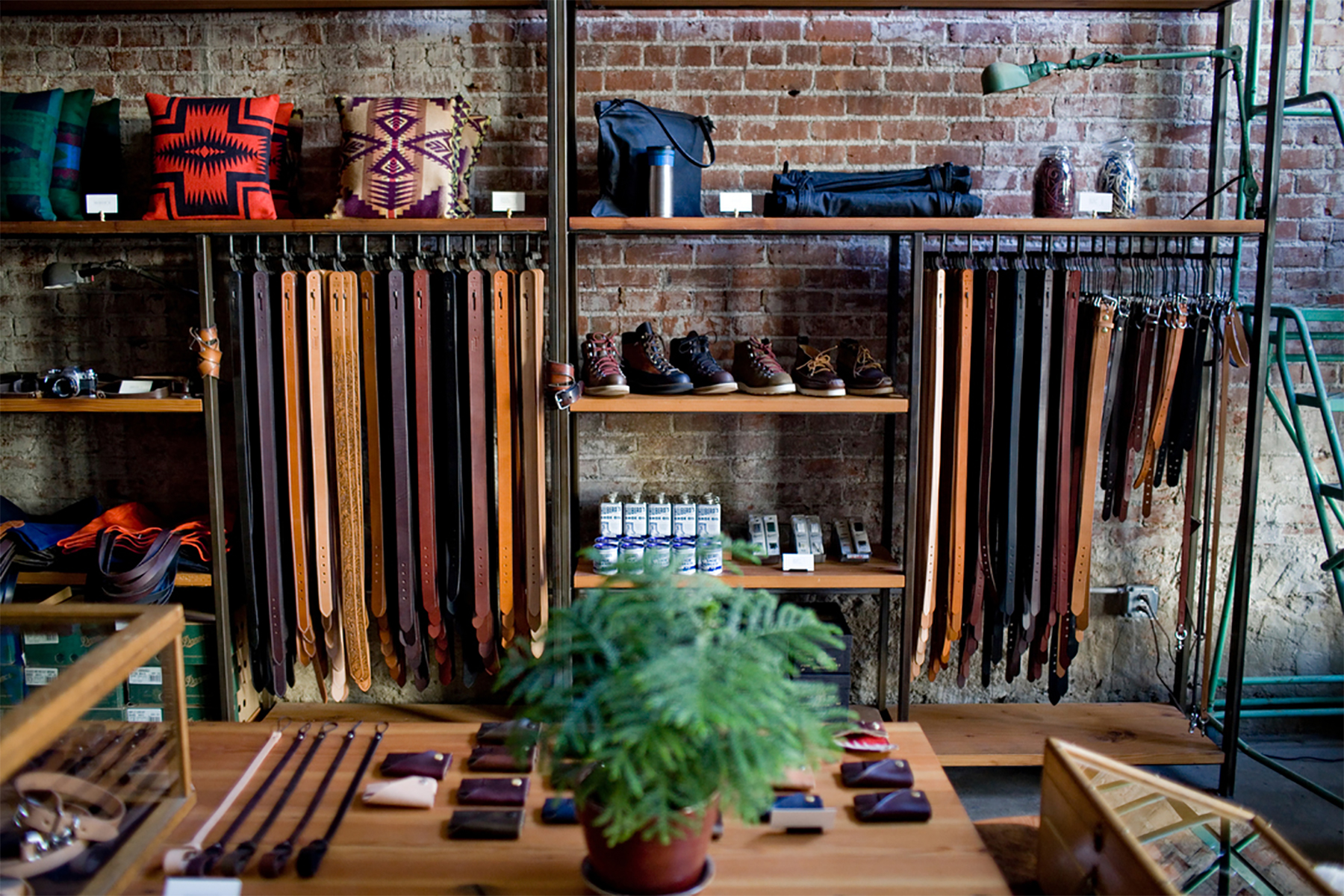 PNW Retail Leather Goods Display | Casework Interior Design | Portland, OR
