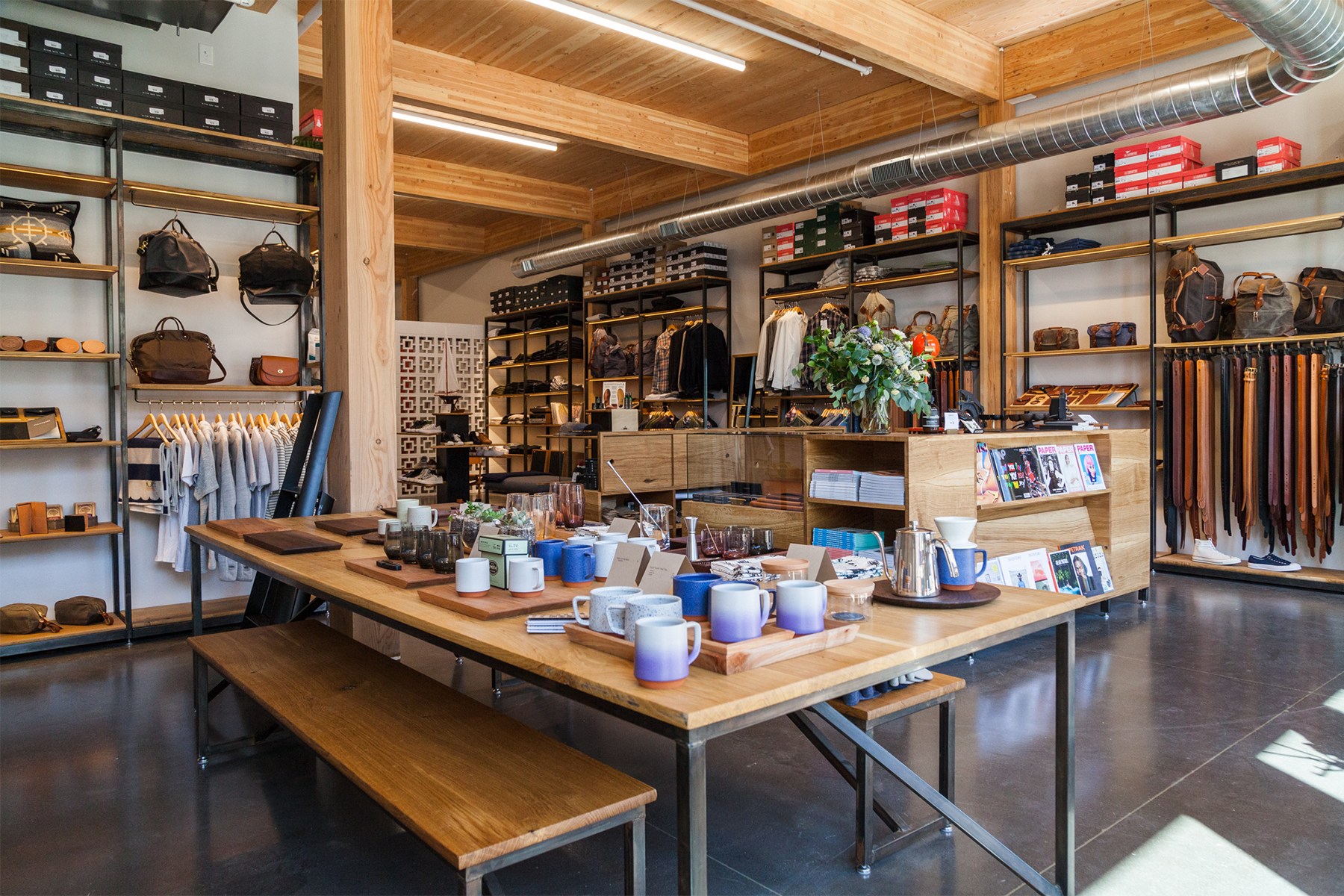 PNW Retail Leather Goods Display | Casework Interior Design | Portland, OR