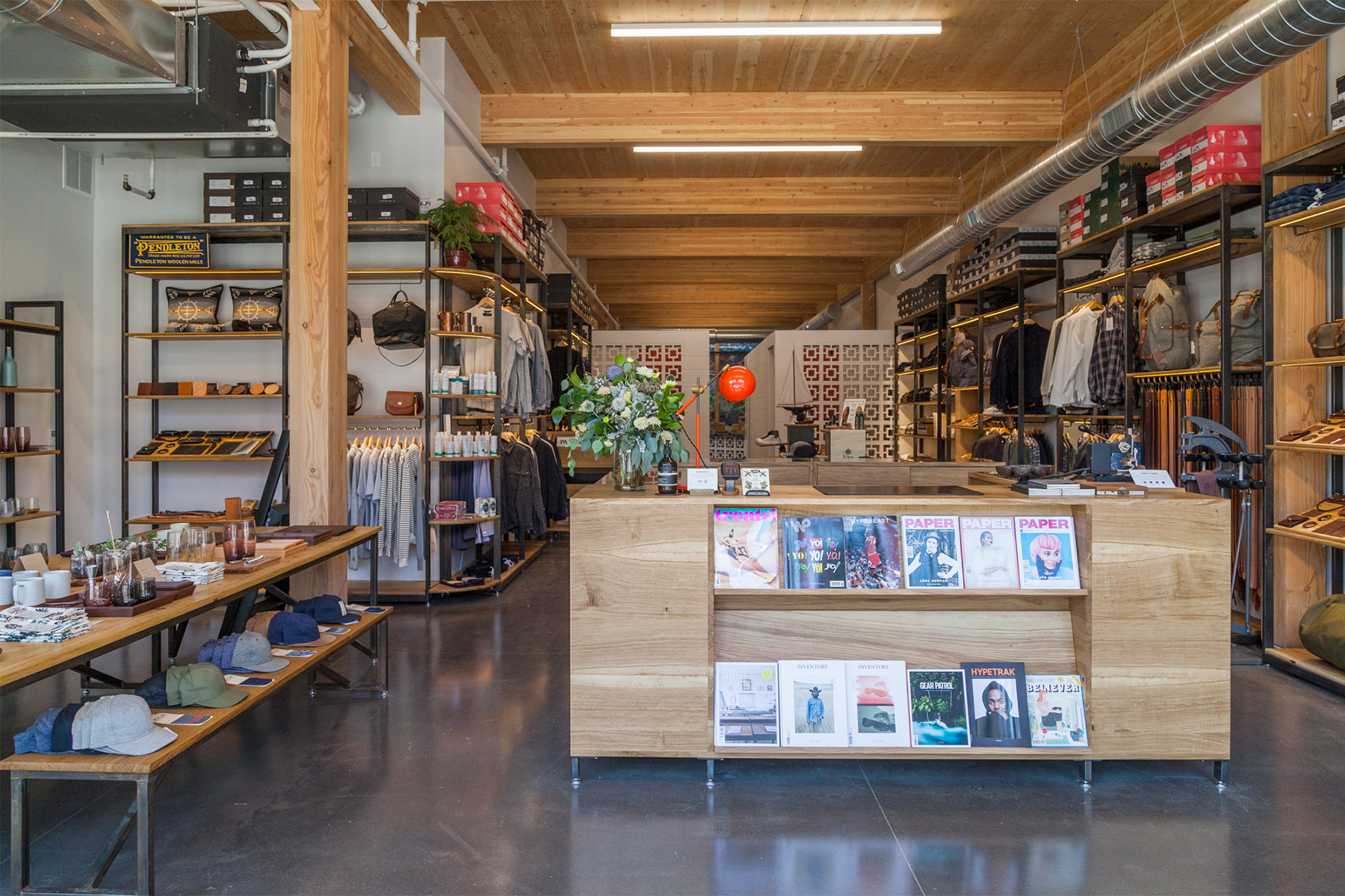 PNW Retail Leather Goods Display | Casework Interior Design | Portland, OR