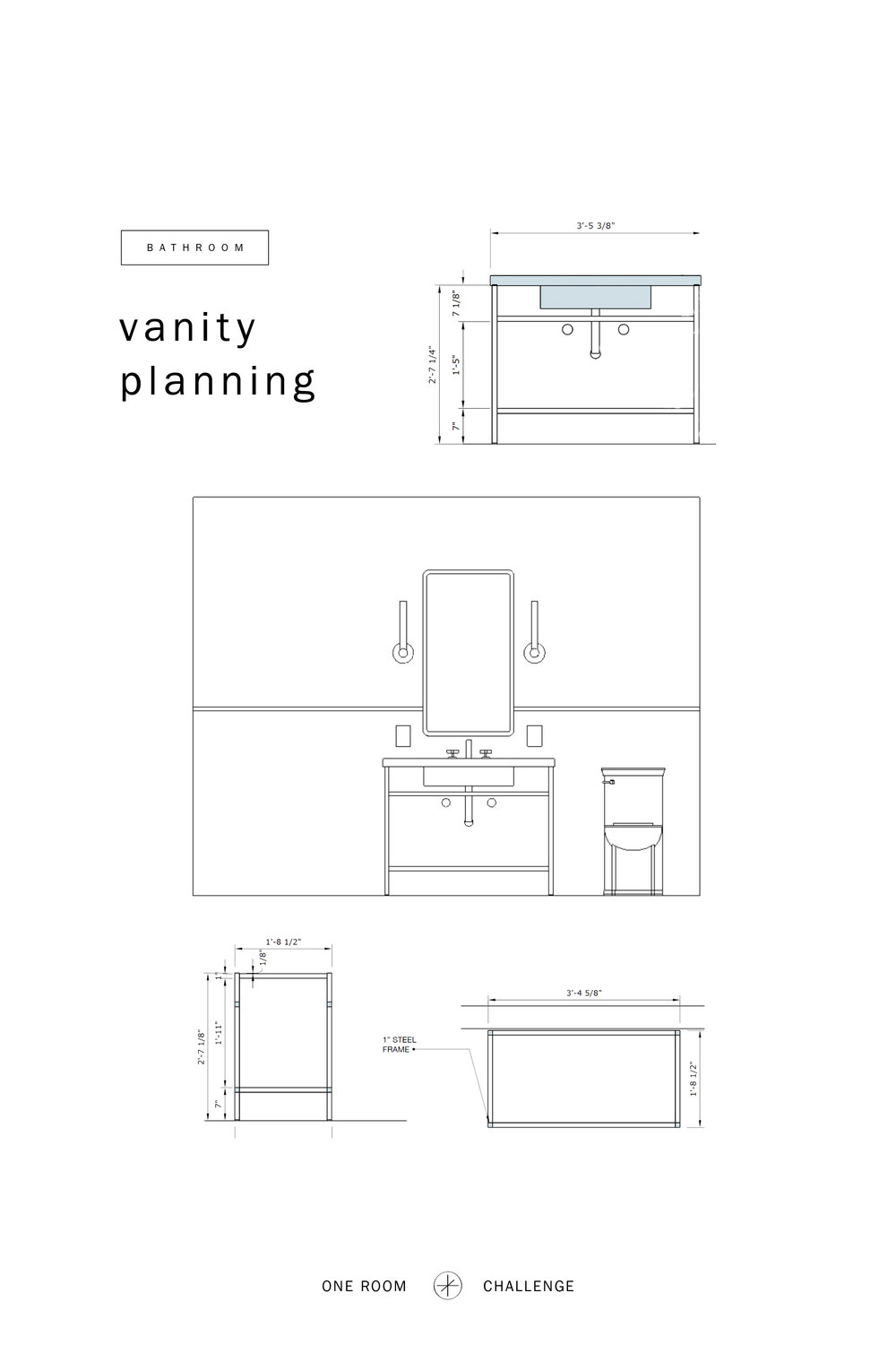 One Room Challenge Week 3 Planning The Vanity One Room Challenge Week 3 Planning The Vanity