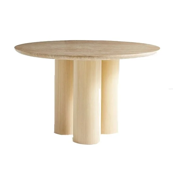 mandelin wood metal coffee table