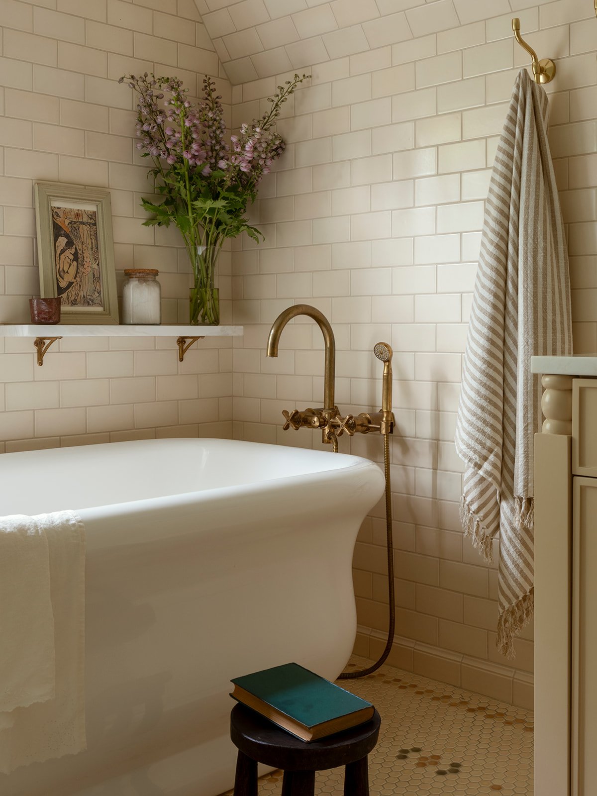 Luxury bathroom remodel in historic family home
