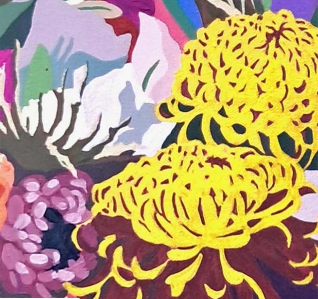 Simone Bailey Campbell - PINK JOY-MINI NO.5 (DOUBLE YELLOW CHRYSANTHEMUMS).jpg