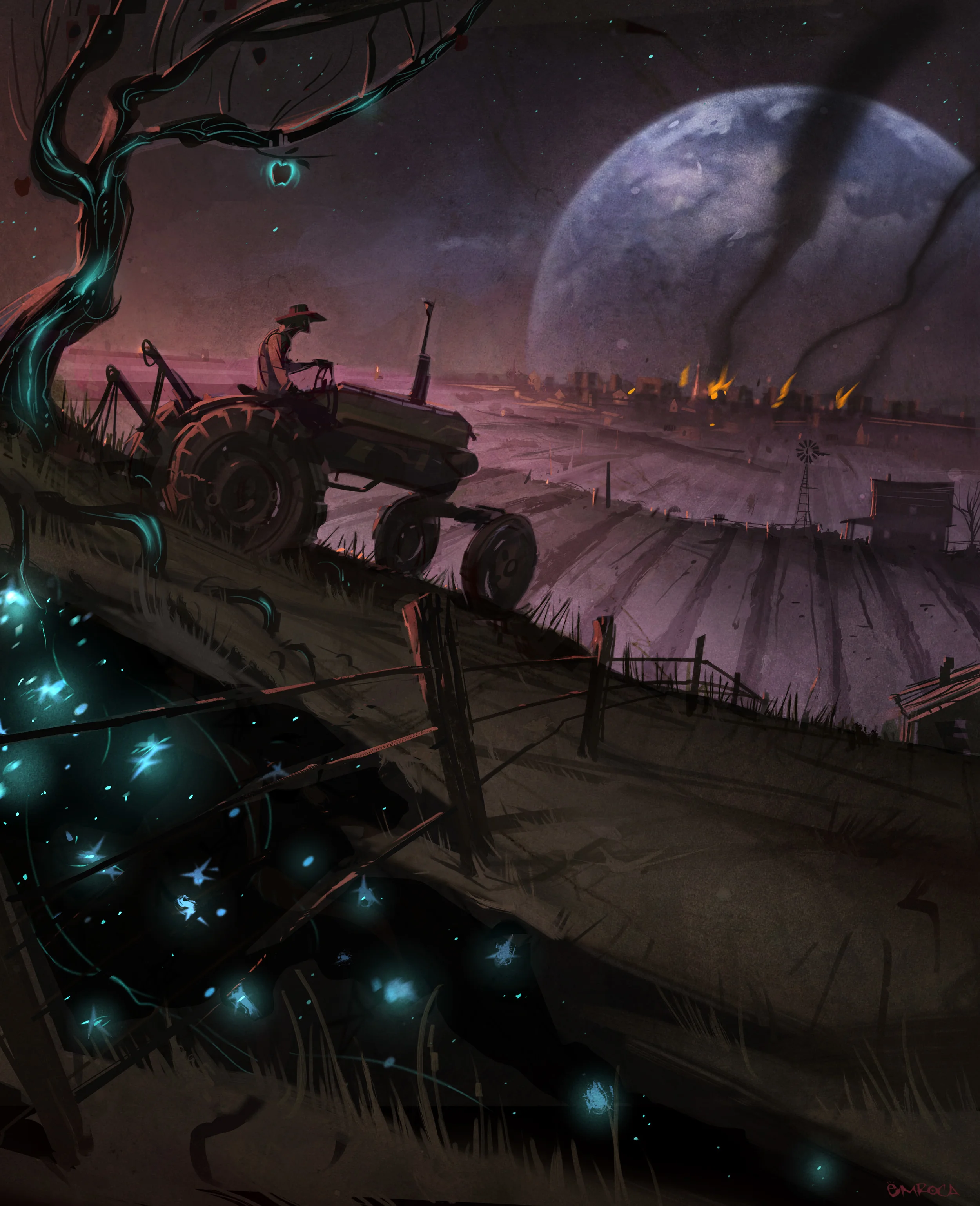 Initial concept art by Jose Emroca Flores.