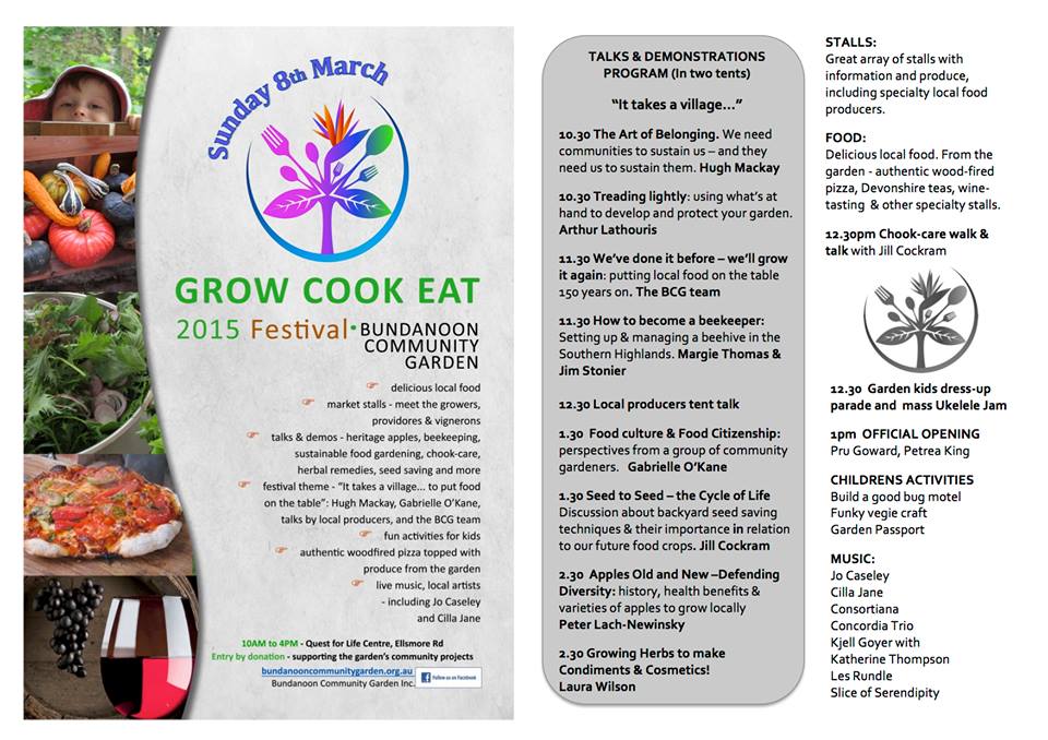Grow, Cook Eat at Bundanoon