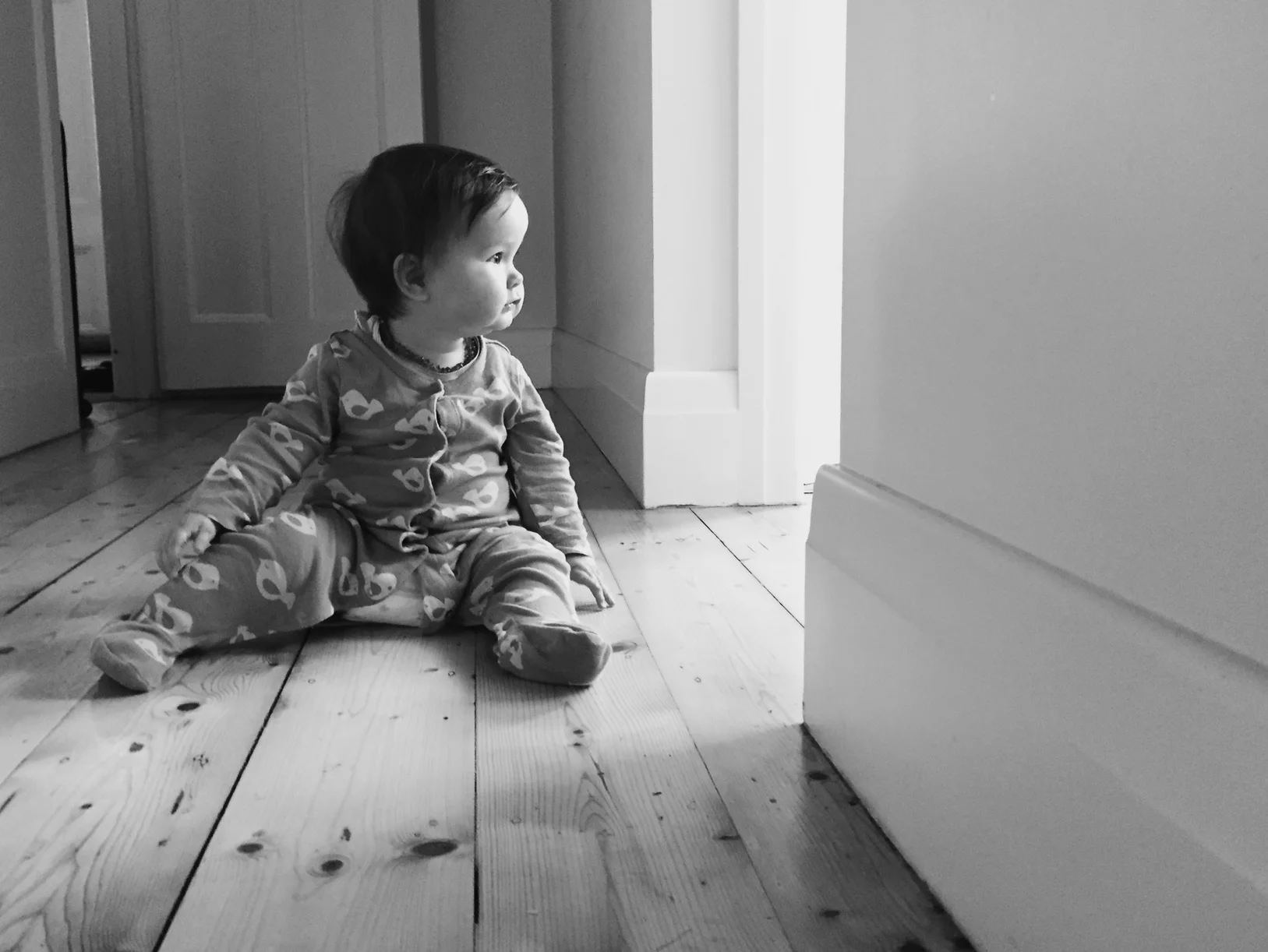 Moving my daughter back into the patch of natural light creates a much more flattering and three-dimensional portrait.