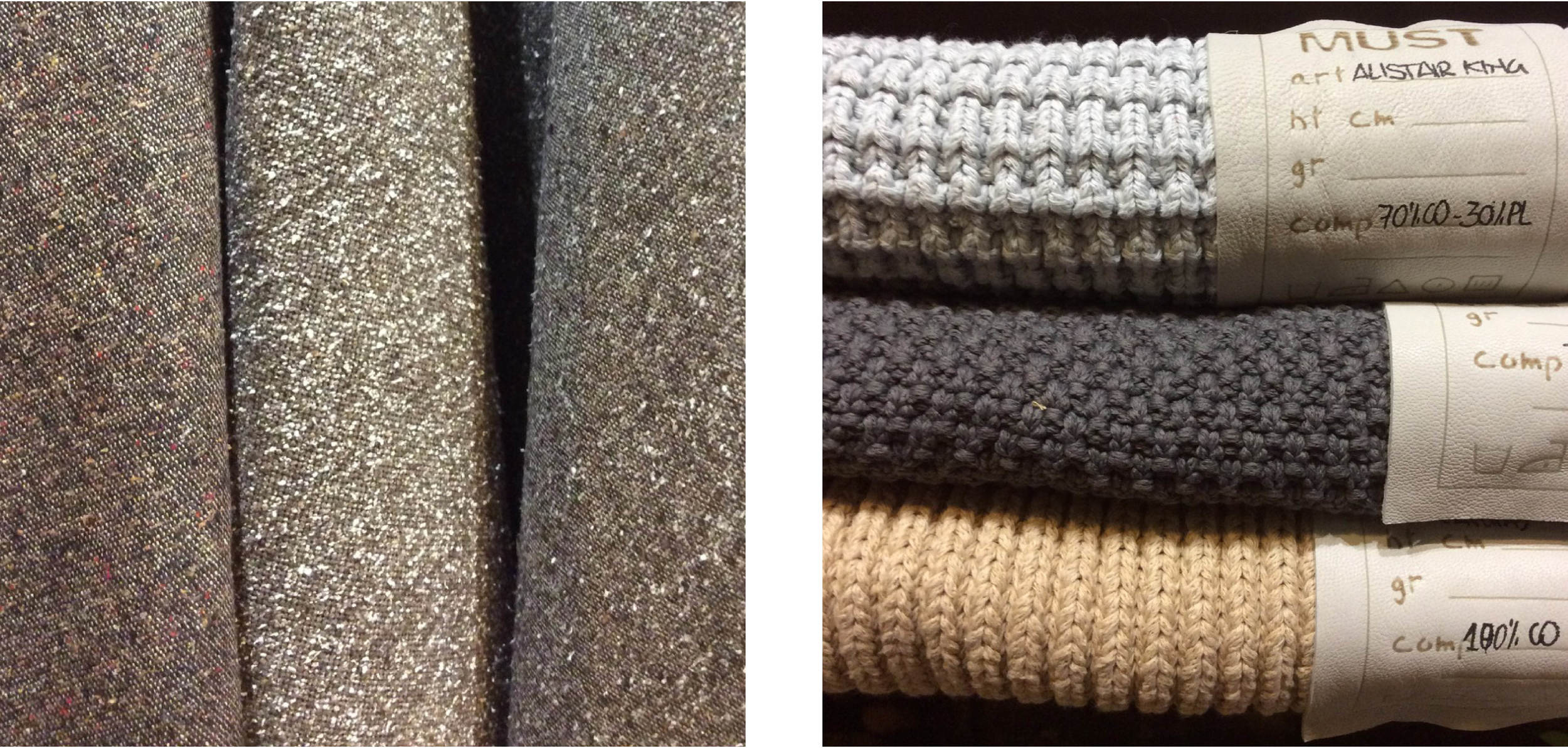 MUST plays with knits, heavy textures, and other innovative ideas.
