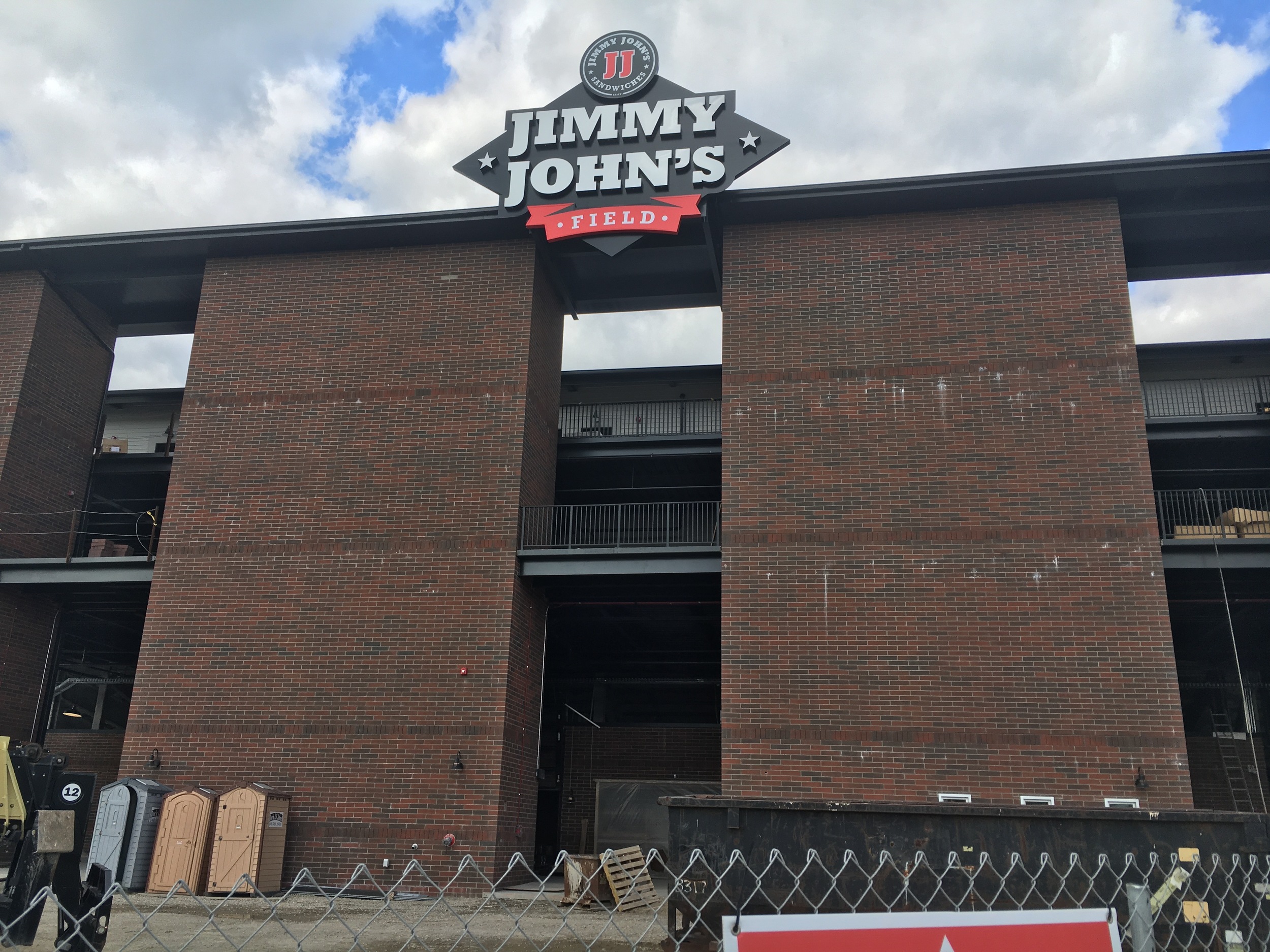 Main entrance to Jimmy John's Field