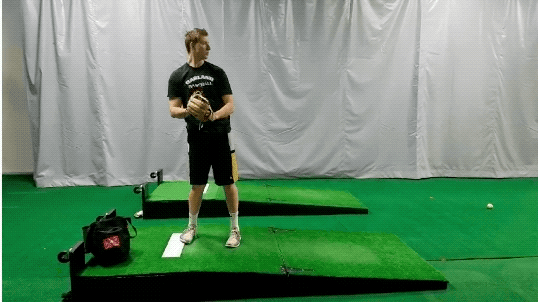 Tyler working in the off-season to continue implement improved lower body mechanics and the big "C".