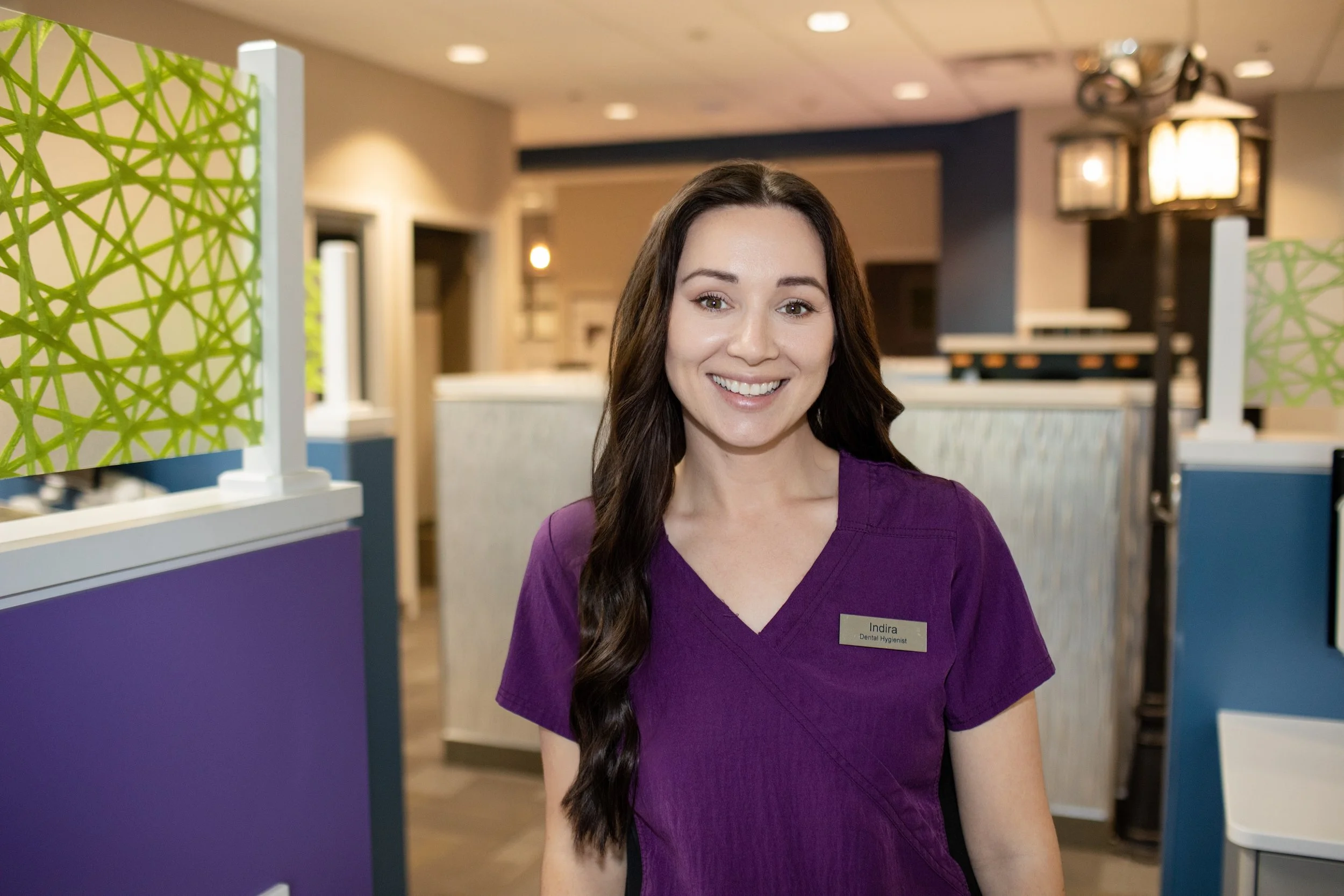 Photo of Indira, a dental hygienist