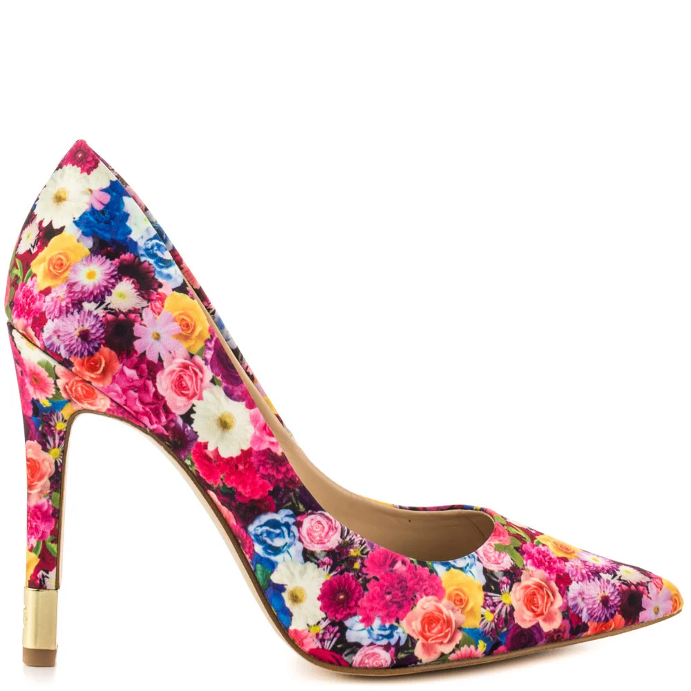 guess floral heels