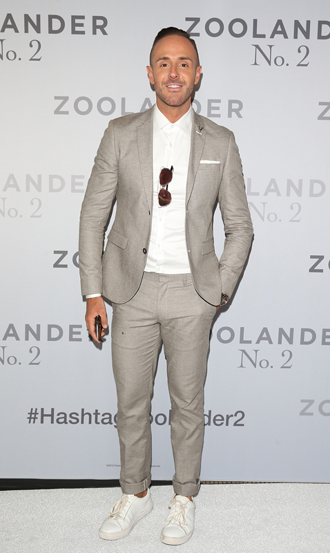 SYDNEY, AUSTRALIA - JANUARY 26: Donny Gallela attends the Sydney Fan Screening Event of the Paramount Pictures film 'Zoolander No. 2' at the State Theatre on January 26, 2016 in Sydney, Australia. (Photo by Caroline McCredie/Getty Images for Paramount Pictures)