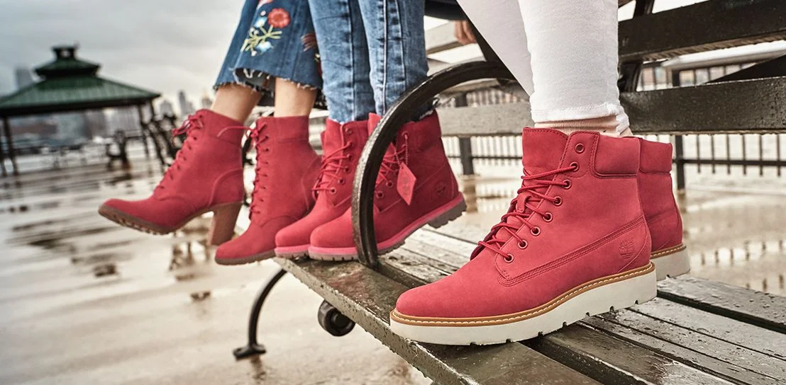 ruby red timberlands