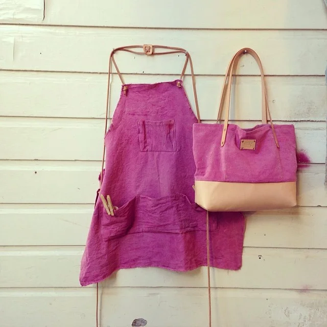 Cochineal Tote and Apron