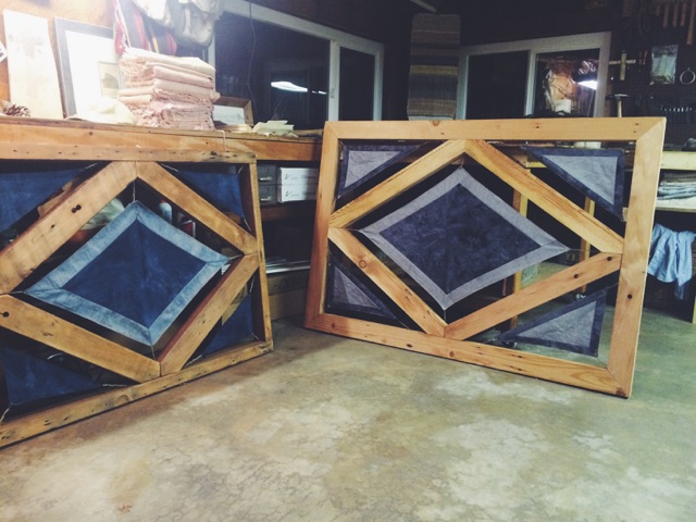 Untitled Wood/Fabric Quilts