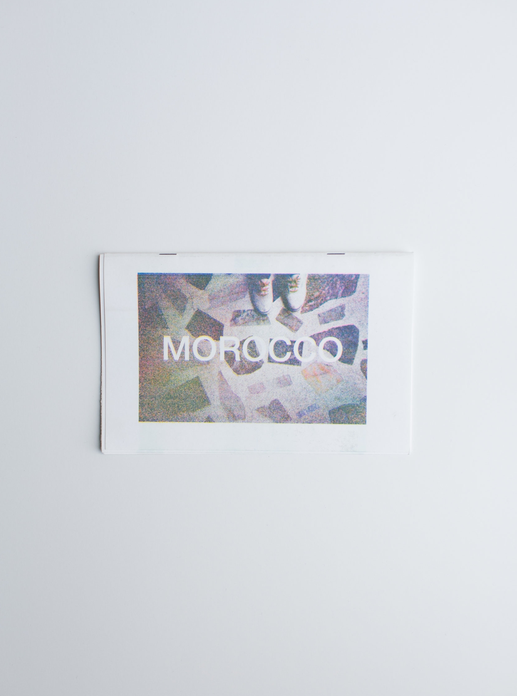 Morocco Photo Zine Printed on Risograph 8.5" x 5.5", 10 pages