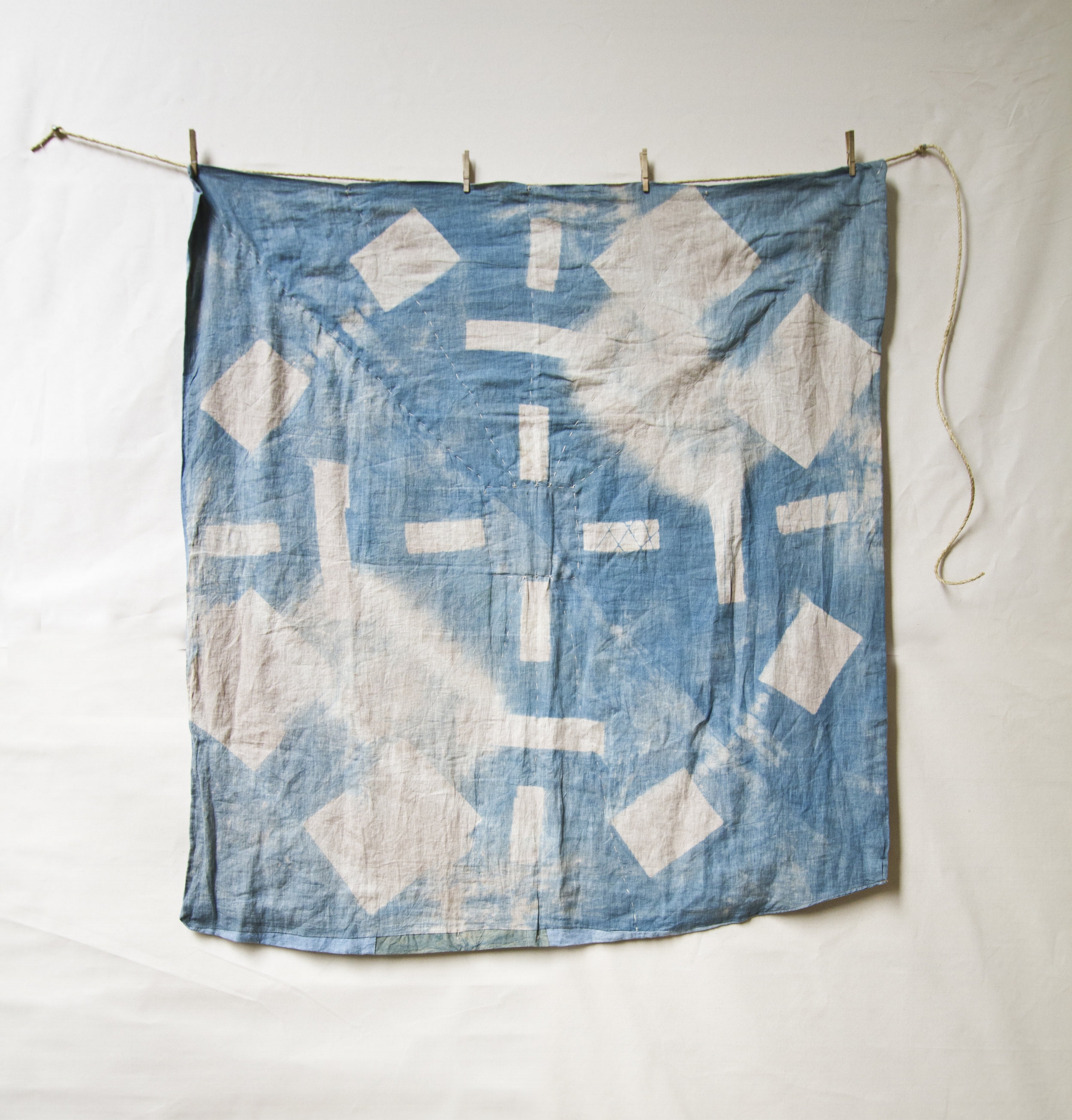 Back Indigo on linen