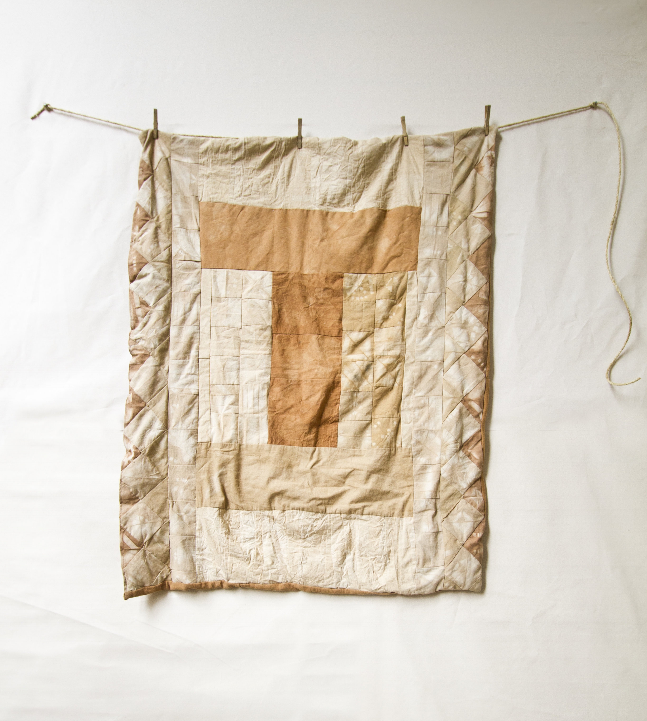 Front Pine Bark dye on canvas