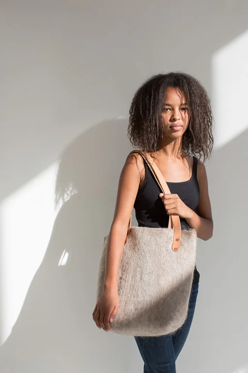 Wool Felt Tote Bag