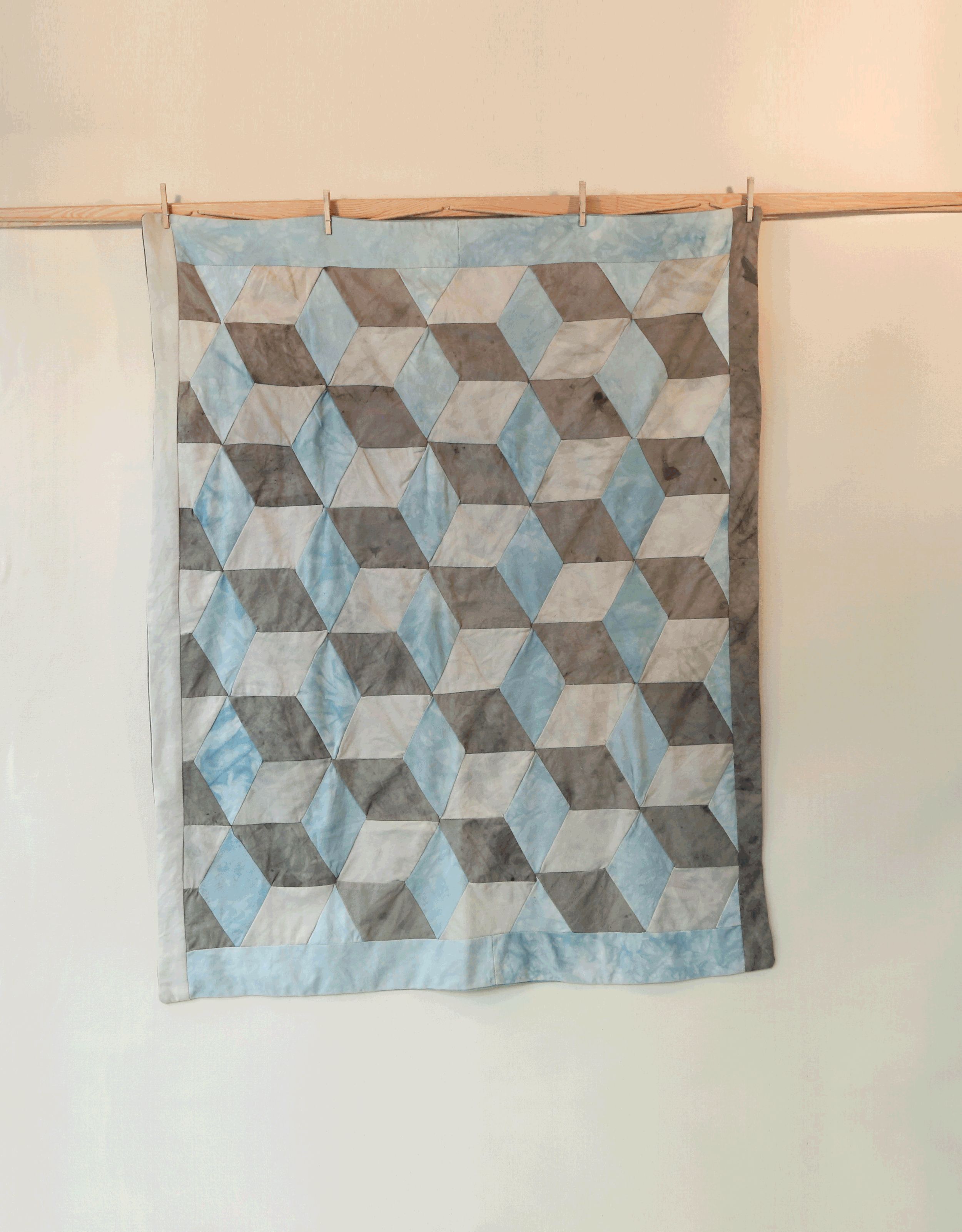 Tumbling Blocks #1 Quilt