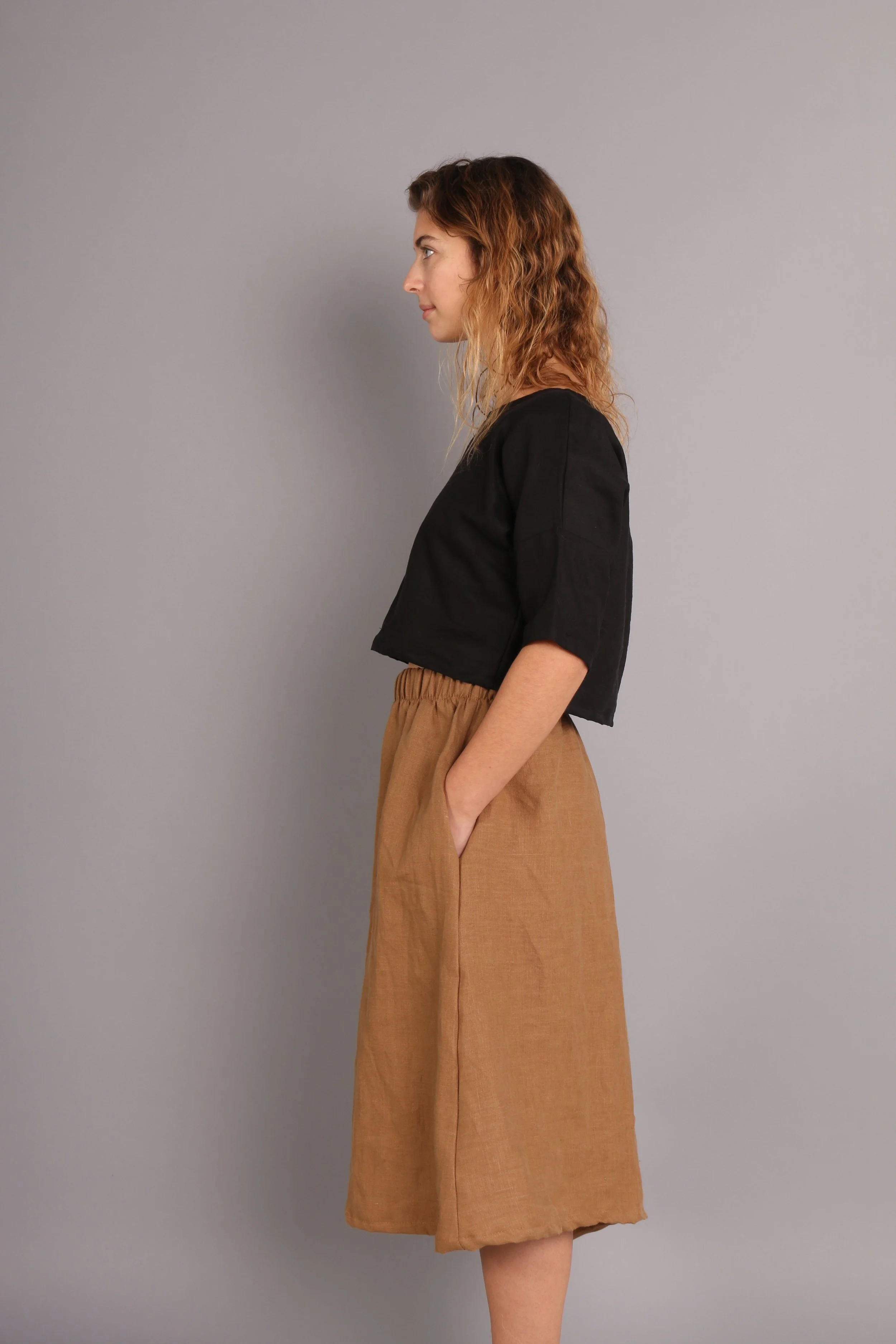 Conscious Clothing, sustainable, handmade, eco friendly, low impact, neutral culottes