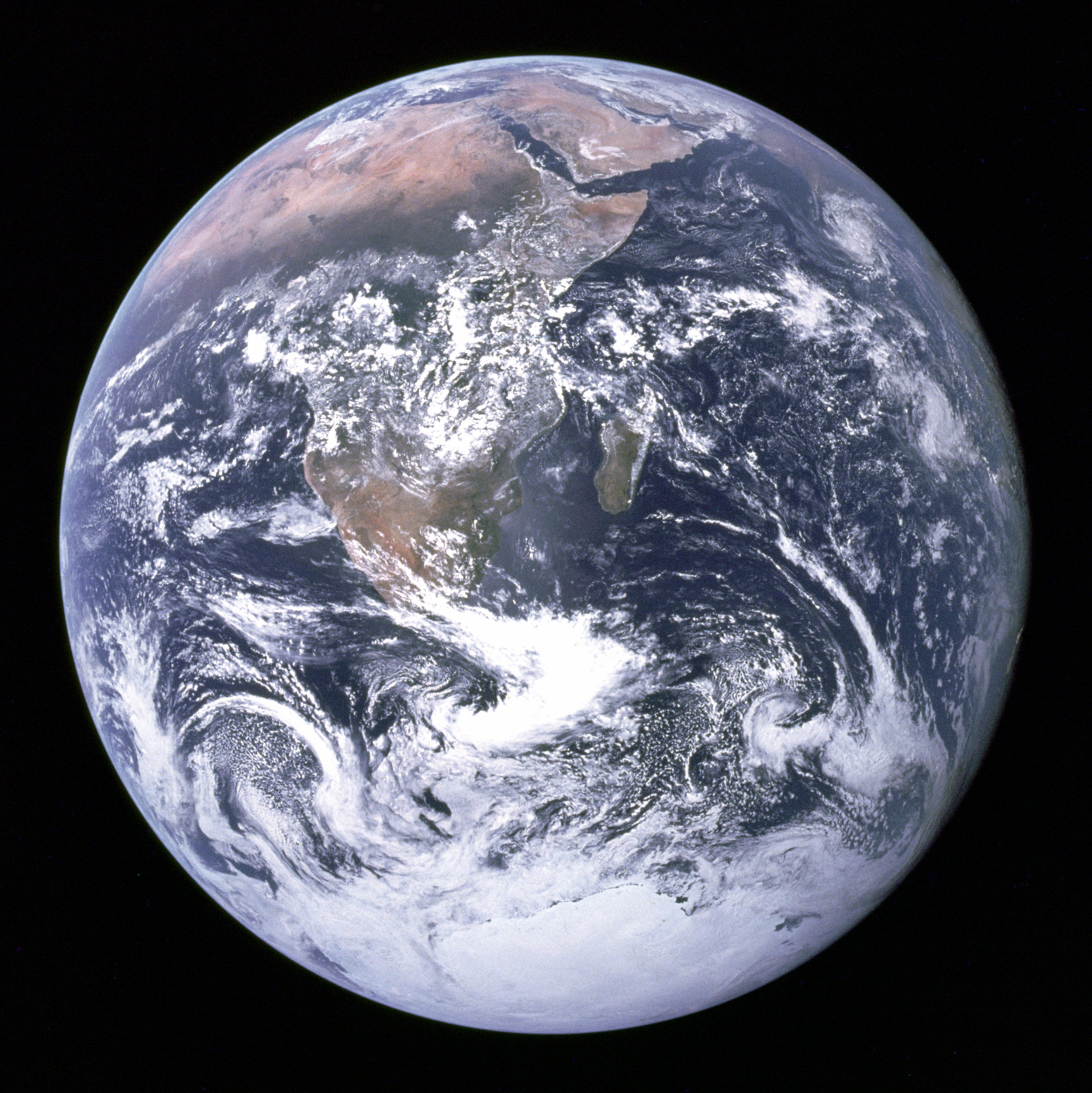 the Earth from space, taken by astronauts aboard Apollo 17 in 1972