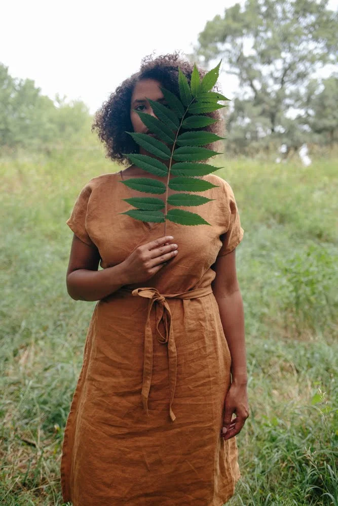 Conscious Clothing, sustainable, handmade, eco friendly, low impact wrap dress