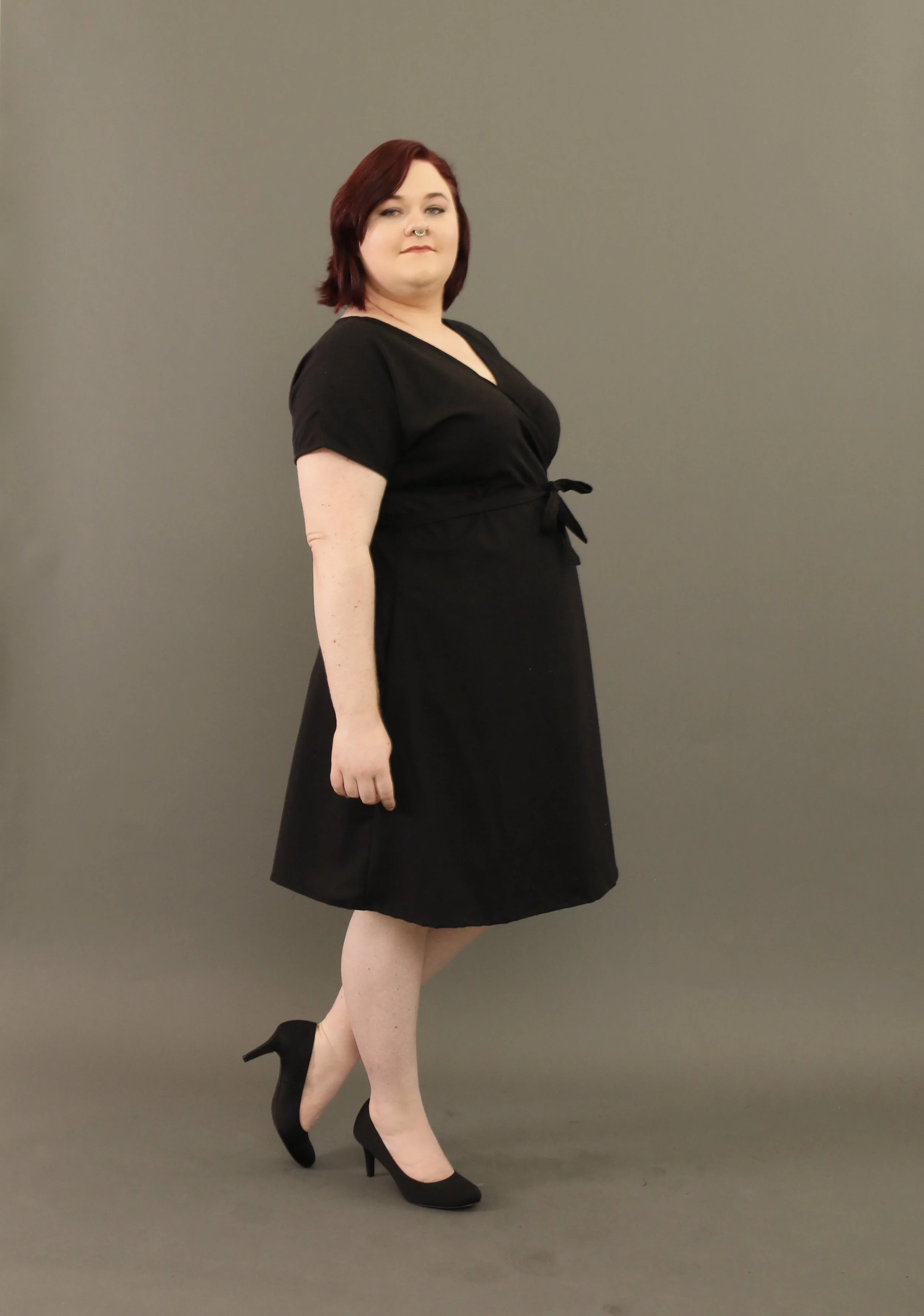 Conscious Clothing, sustainable, handmade, eco friendly, low impact silk wrap dress