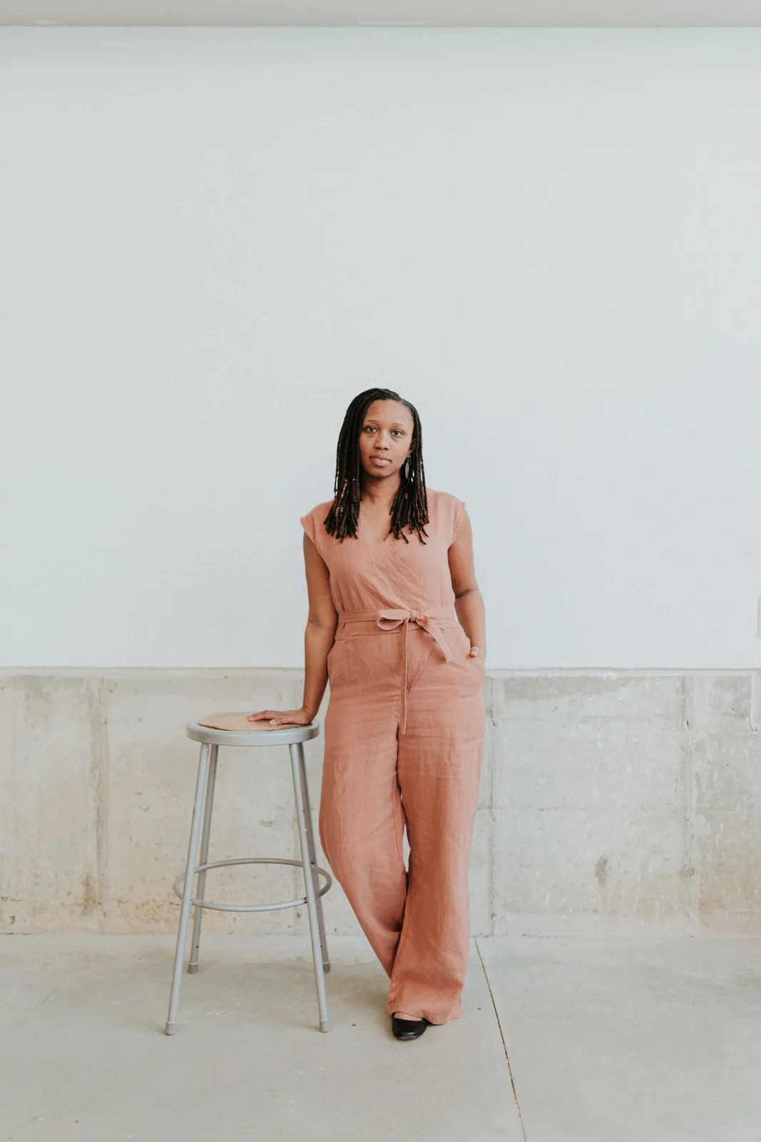 Wrap Jumpsuit - Clay