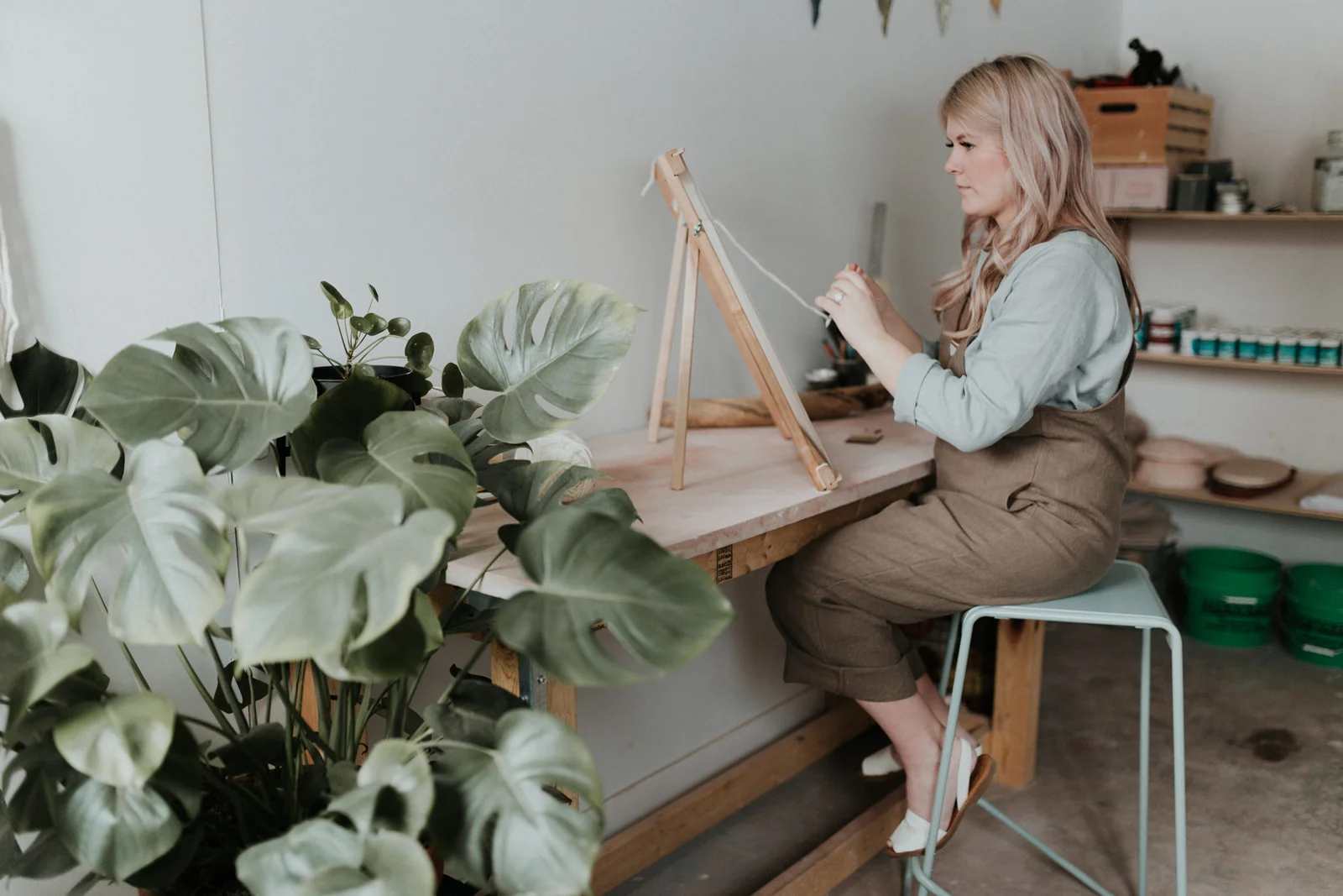Riveter Overalls (earth) + Garden top (sky)