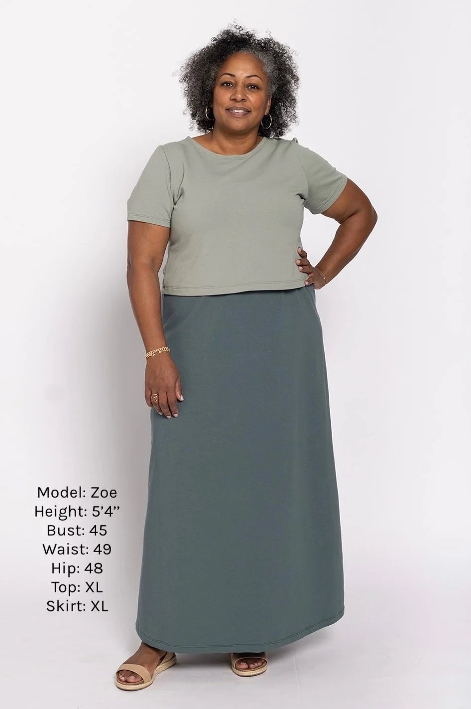 Organic Cotton Lounge Maxi Skirt 