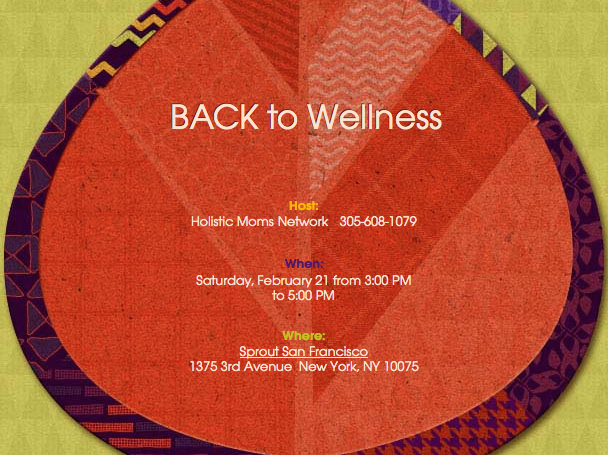 BACK to Wellness. Health and Healing through Self Care and Lifestyle Choices