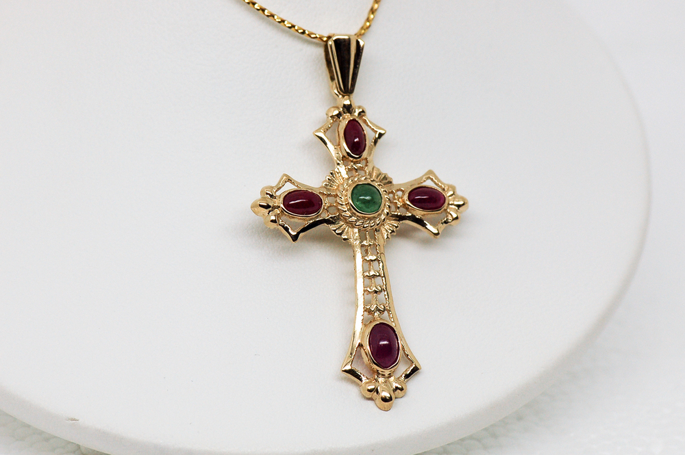 Lot 3 Antique Style Ruby And Emerald Cross Pendant Diamond Brokerage Jewelry Repair Whole Diamonds Mandeville La - Vintage Emerald Cross Pendant Lot 3 Antique Style Ruby And Emerald Cross Pendant Diamond Brokerage Jewelry Repair Whole Diamonds Mandeville La - Vintage Emerald Cross Pendant