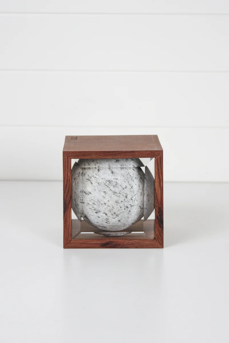 Edition Local Ido Yoshioto Round Beach Stone Shadow Box--2.jpg