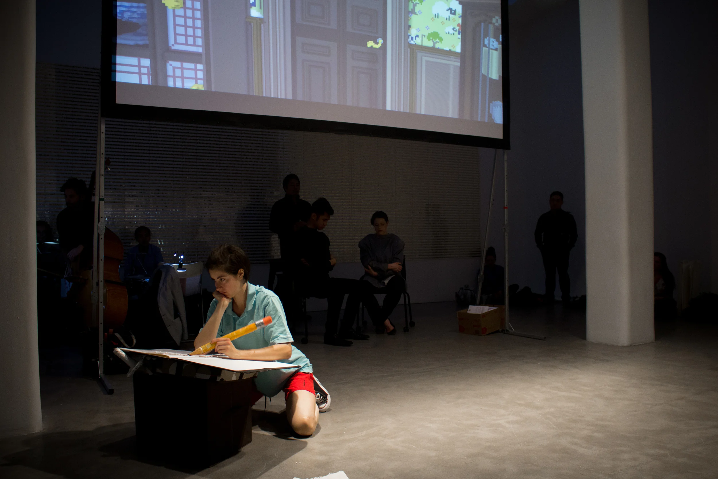 Photo credit: Jose Lara. Véronique Rapin as L'Enfant in L'Enfant et les Sortileges. Video for L'Enfant et les Sortileges. Art directed by Alexandra Posen, Minecraft build by Voxelbox, and filmed and edited by Kupo. 