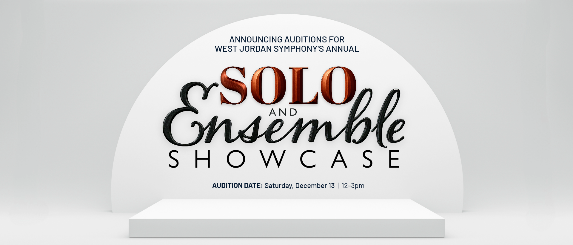 AUDITIONS | Solo &amp; Ensemble Showcase 2026