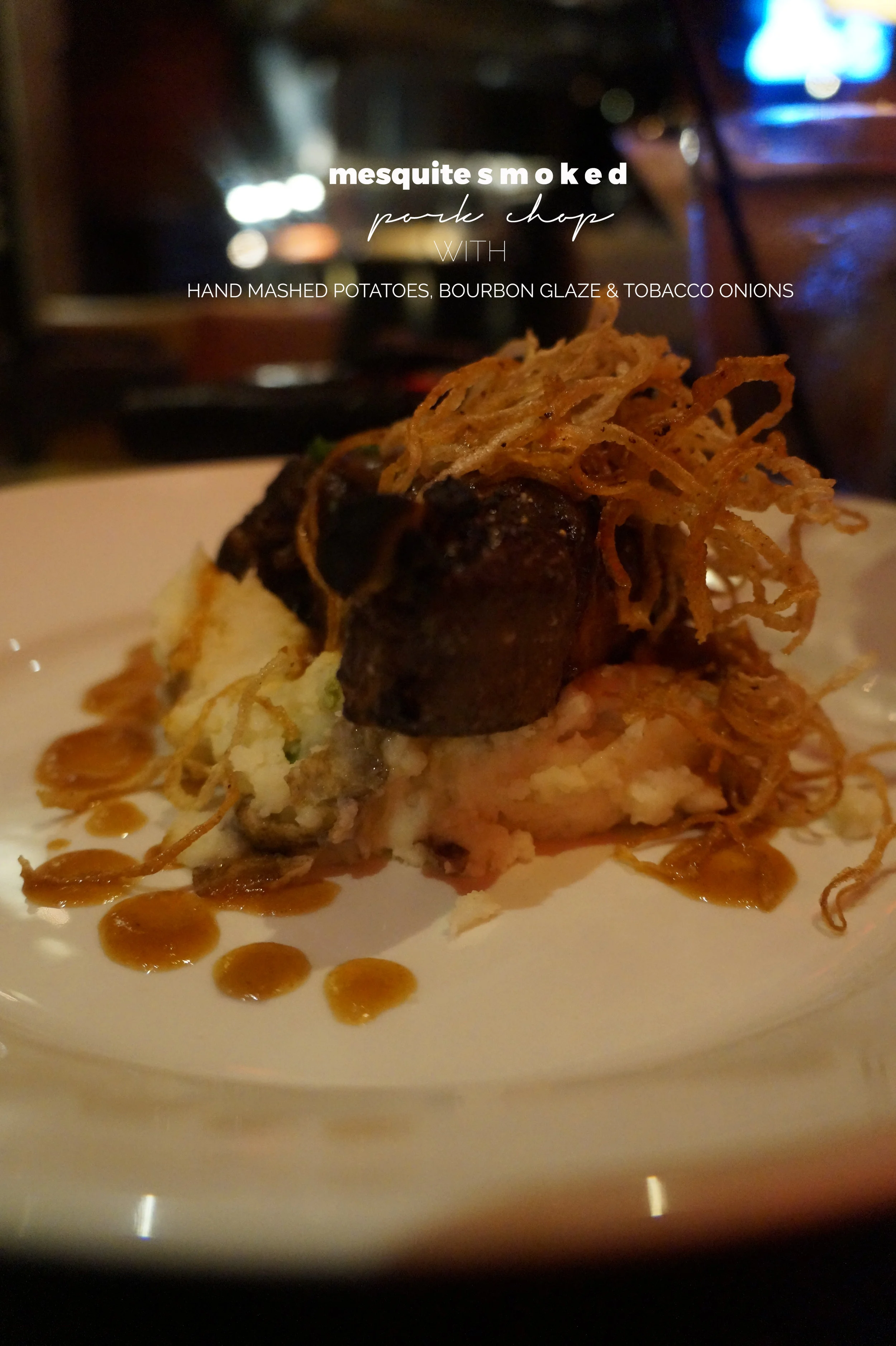 Del Frisco Grille Atlanta Mesquite Smoked Pork Chop 