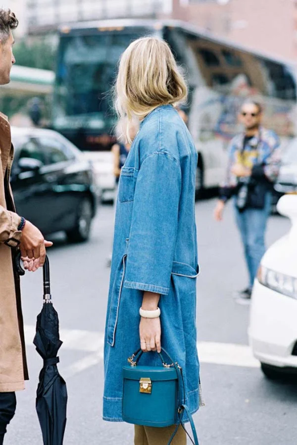 Andrea Fenise Denim Duster Inspiration