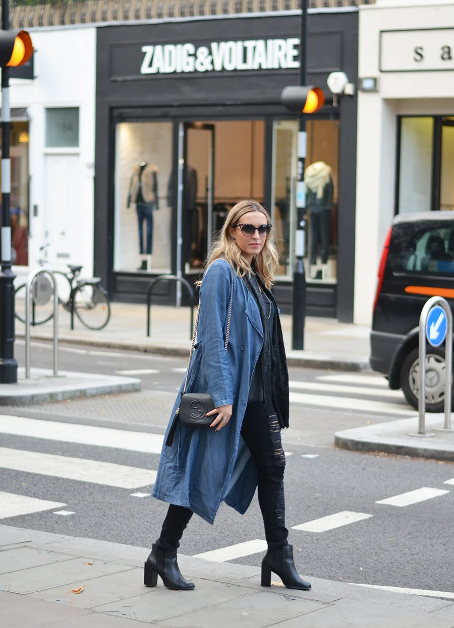 Andrea Fenise Denim Duster Inspiration