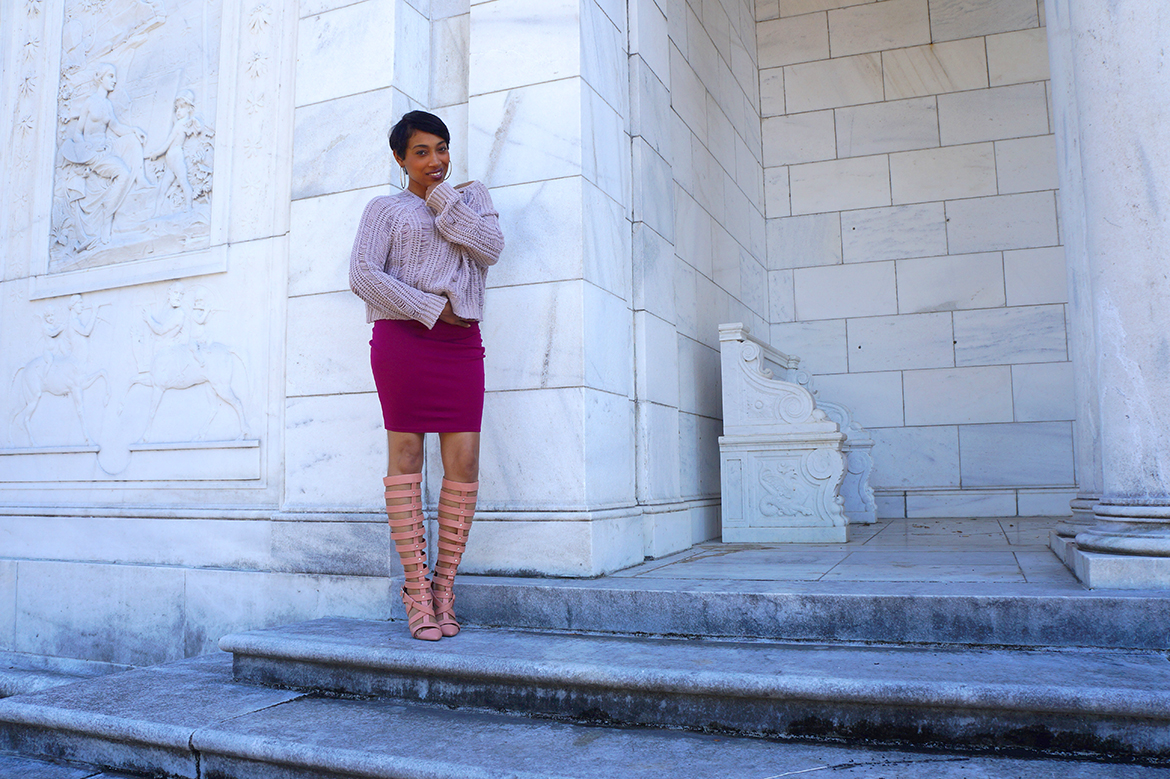 Andrea Fenise styling transitional pieces for fall